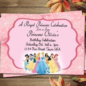 Printable Princess Birthday Party Invitation