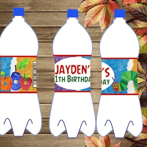 Printable Hungry Caterpillar Bottle Labels