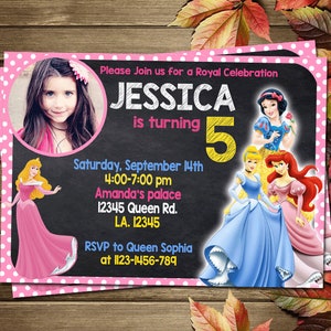 Printable Princess Birthday Party Invitation