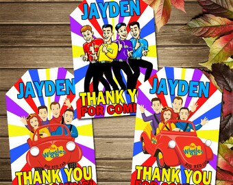 Printable The Wiggles Thank You Tag