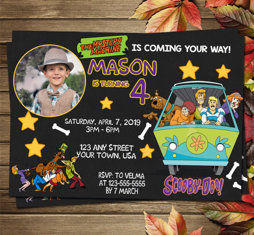 Printable Scooby Doo Birthday Party Invitation - Etsy