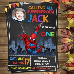 Printable Superhero Birthday Party Invitation