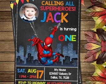 Printable Spiderman Birthday Party Invitation