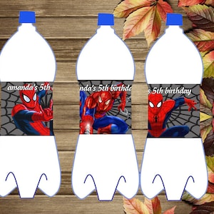 Printable Superhero Bottle Labels