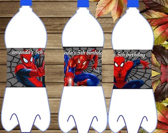 Etiquetas Imprimibles Para Botellas De Spiderman