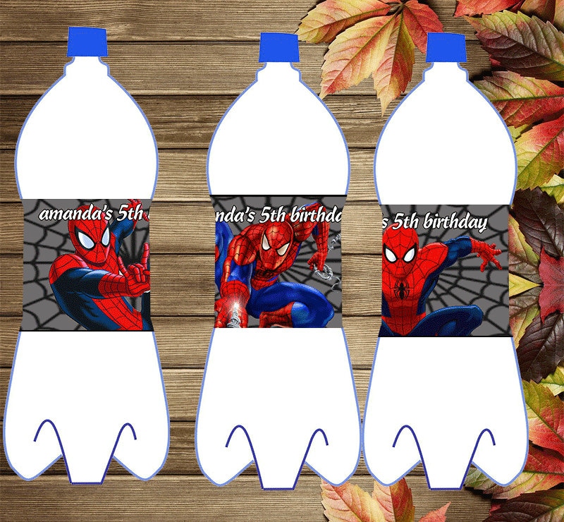spiderman-water-bottle-labels-etsy for Downloadable Free Printable Spiderman Water Bottle Labels Spiderman Water Bottle Labels - Etsy for Downloadable Free Printable Spiderman Water Bottle Labels
