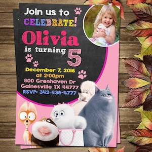 Printable Pets Birthday Party Invitation