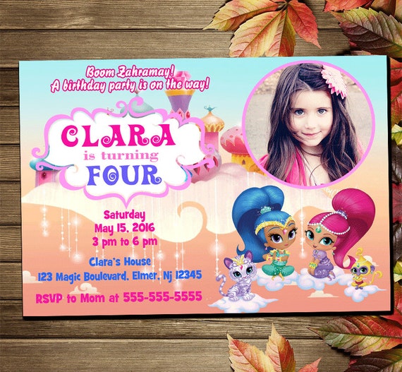 Printable Shimmer and Shine Birthday Party Invitation - Etsy