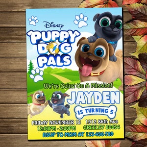 Printable Welpe Hundefreunde Geburtstag Party Einladung