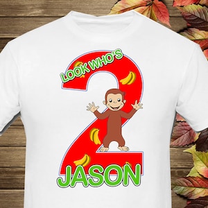 Printable Curious MonkeyIron On Transfer
