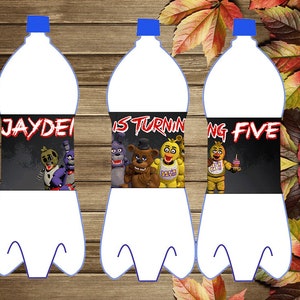 Printable Five Night At Freddy&#39;s Bottle Labels