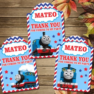 Etichetta di ringraziamento stampabile di Thomas and Friends