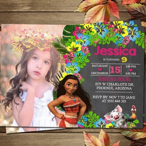 Printable Moana Birthday Party Invitation - Etsy