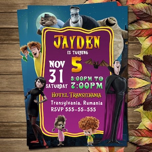 Printable Hotel transylvania Birthday Party Invitation