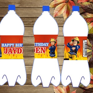 Printable Fireman Sam Bottle Labels