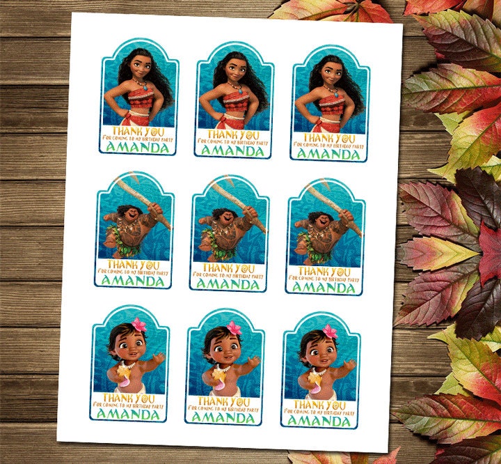 Printable Moana Thank You Tag - Etsy printable-moana-thank-you-tag-etsy