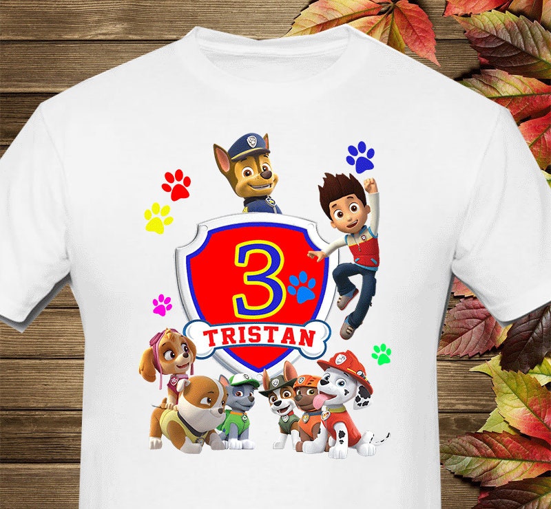 Printable Paw Patrol Iron On Transfer Etsy