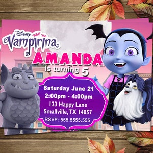 Printable Vampirina Birthday Party Invitation