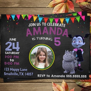 Printable Vampirina Birthday Party Invitation
