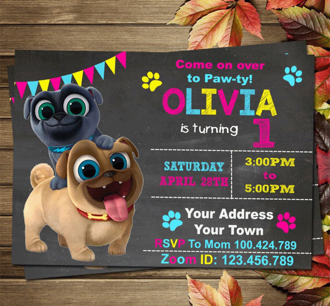 Printable Puppy Dog Pals Birthday Party Invitation - Etsy