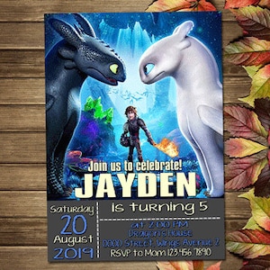 Printable Dragon Birthday Party Invitation