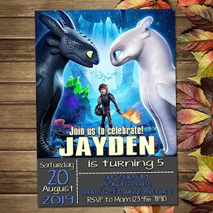 8+ How To Train Your Dragon Birthday Invitation Templates  Dragon birthday  invitations, How train your dragon, How to train your dragon