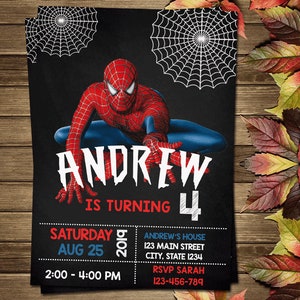 Printable Superhero Birthday Party Invitation