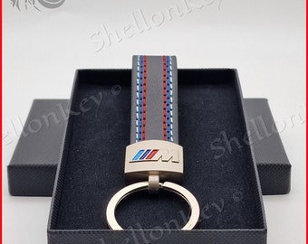 Faux Leather Keyring for BMW with Gift Box