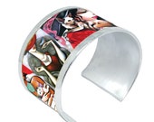 Aluminum Bracelet - bangle inspired by cat lovers. Personalized text.