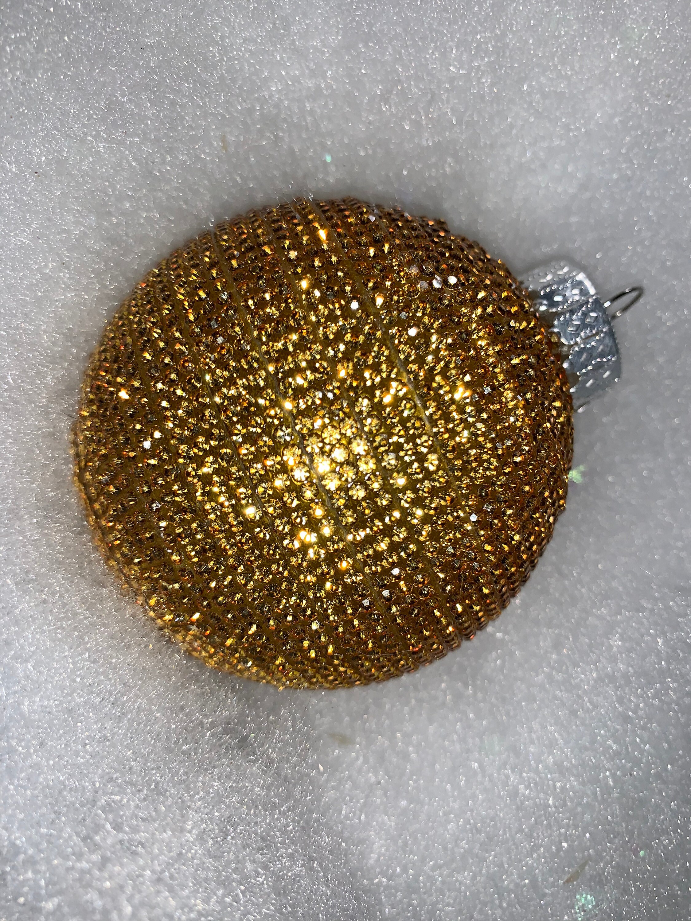 Gold Bling Ornament Etsy