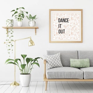Baile arte de pared imprimible, Elección de 4, Arte de estudio de danza, Decoración de pared de danza, decoración de sala de estar, DESCARGA DIGITAL