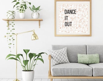 Baile arte de pared imprimible, Elección de 4, Arte de estudio de danza, Decoración de pared de danza, decoración de sala de estar, DESCARGA DIGITAL