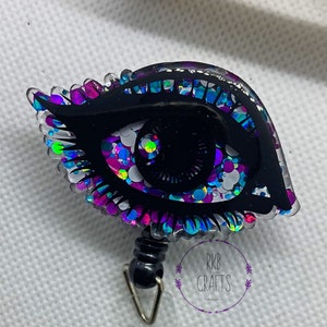 Eye Retractable Badge Reel, Nurse ID Holder, RN Key Card, Medical Office Gift, Cute Gifts