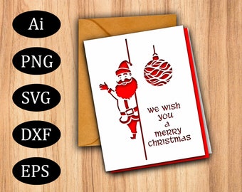 Christmas card svg for cricut