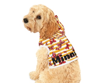 Dog Hoodie Minnie Inspired | Dog Shirts | Valentines Day Outfit | Dog Sweatshirt | Minnie Disney Looks | Red Bows