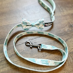 Dog Leash “Mom’s Bestie” Dog or Cat Gear Leads, Teal, Blue, Dog Mom