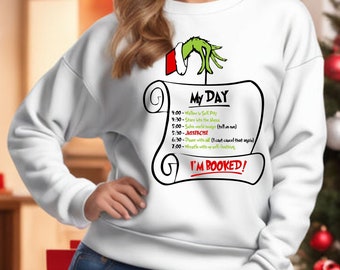 Grinch Scroll Grinchmas Squad Grump Christmas Xmas Festive Jumper Sweatshirt Mens Womens Unisex Hoodie