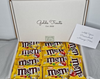 M&M's Peanut Crispy FULL-SIZED BAG Mars Gift Set Box Chocolate Treat With Message Birthday Gift Congratulation Easter Thank You Any Occasion