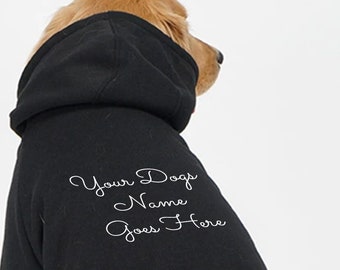 Sweat à capuche pour chien avec nom personnalisé Pull personnalisé pour vêtements pour animaux de compagnie