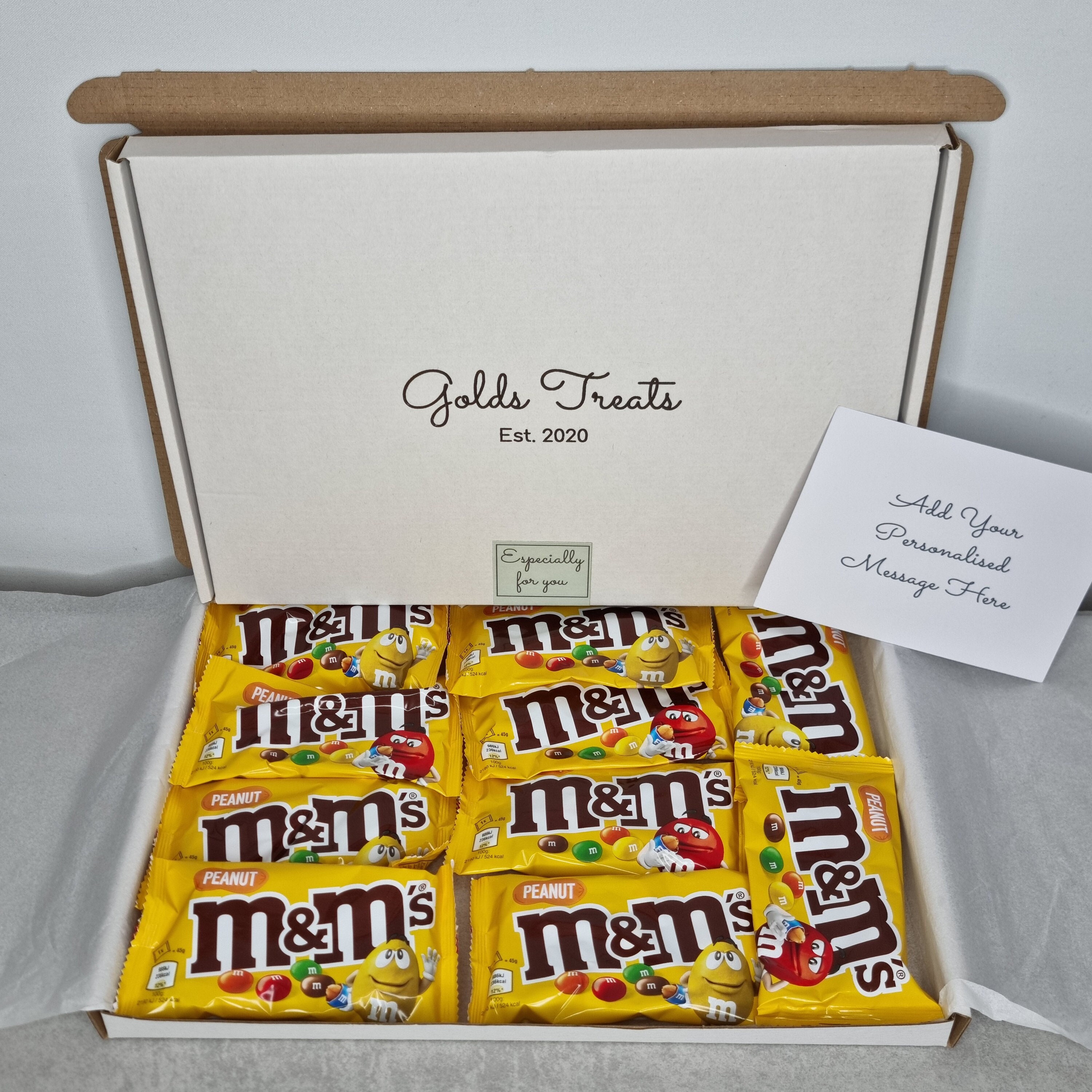 Christmas M&m's Peanut FULL-SIZED BARS Mars Gift Set Box 