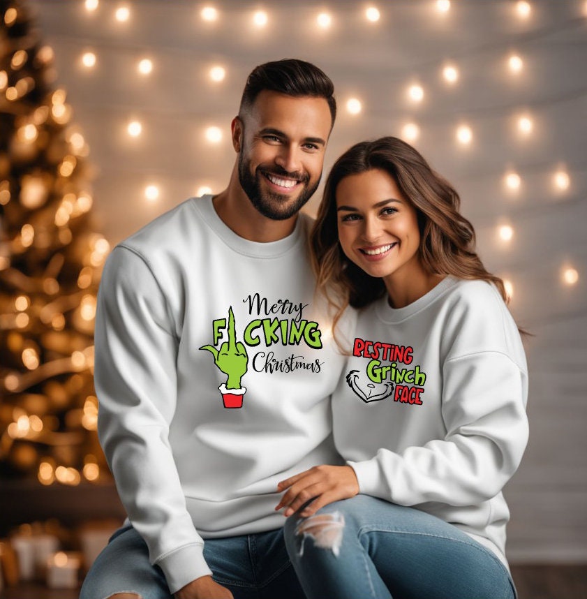 Maglietta Divertente Elfo Grinch Santa Squad Sarcastica Natale - Foto 6