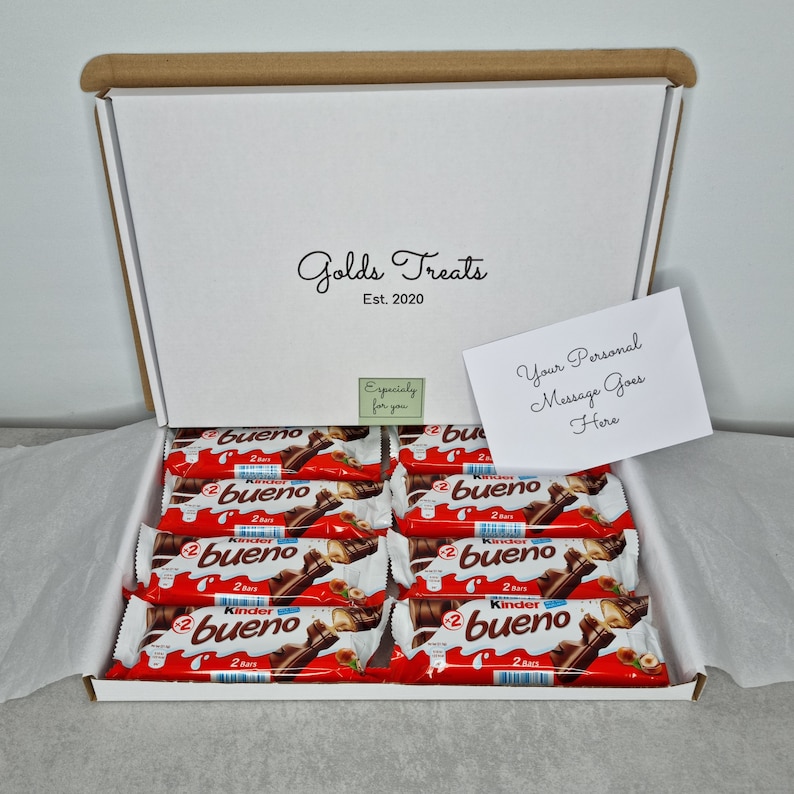 Easter Kinder Bueno Selection Gift Set Box Hippo Hazelnut Ferrero Chocolate Treat FREE Message Mothers Day Birthday Valentines Easter image 3