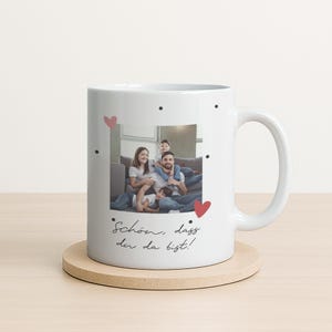 Tazza in ceramica personalizzata con foto | Con o senza testo personalizzato | Disponibile anche come tazza magica | Stampa di tazze personalizzate come regalo