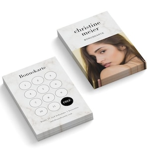 Imprima cartões de fidelidade personalizados, cartões de bônus personalizados, cartões de fidelidade individuais, cartões de desconto personalizados, cartões de bônus