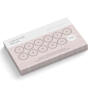 Cartões de bônus personalizados com seus dados | De uma única fonte design, personalização, impressão | Impresso em 1 ou 2 lados | 50-1000 peças