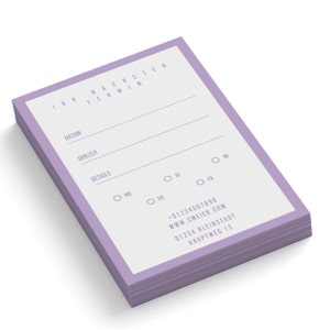 Cartes de rendez-vous imprimées personnalisées avec vos propres détails | Imprimer des cartes de rendez-vous personnalisées | COIFFEUR Design | plus de modèles dans la boutique