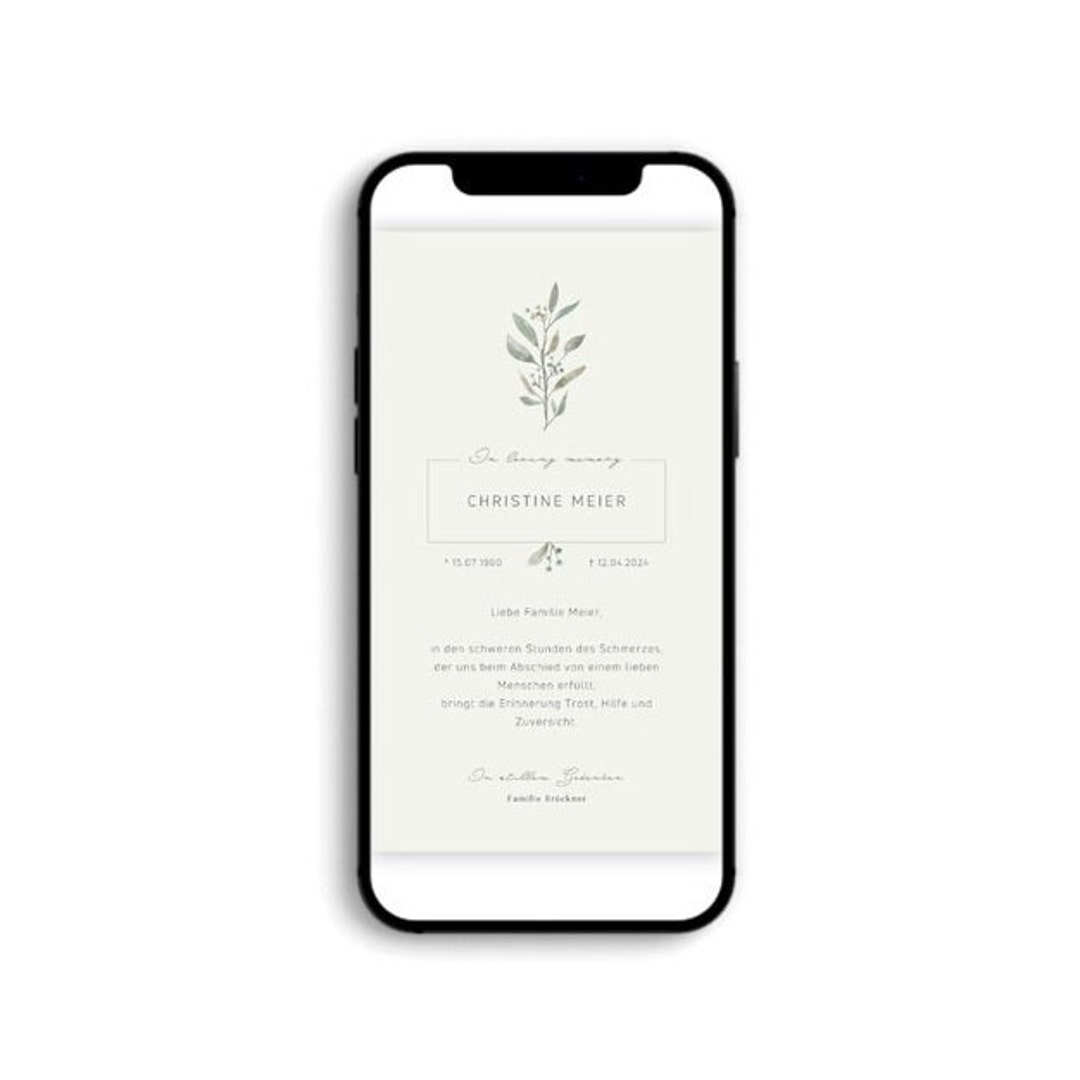 Digital Sympathy Cards Personalized Condolence Cards Etsy