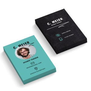 Personalisierte Visitenkarten drucken | Kreative Unternehmenskarten personalisiert mit deinen Daten und fertig gedruckt | 1- oder 2-seitig