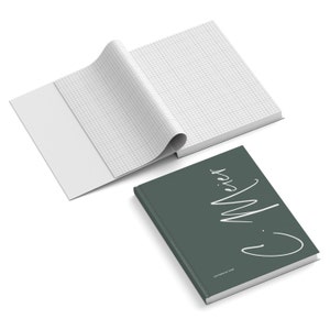 Gepersonaliseerd notitieboek A5, hoogwaardig notitieboek met harde kaft met naam, verschillende sjablonen voor maatwerk, 128 binnenpagina's, vierkant