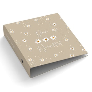 Personalize pasta de argolas A4, pasta de argolas DIN A4 larga, pasta DIN A4 larga colorida, pasta de creche com nome impresso pasta escolar pasta portfólio